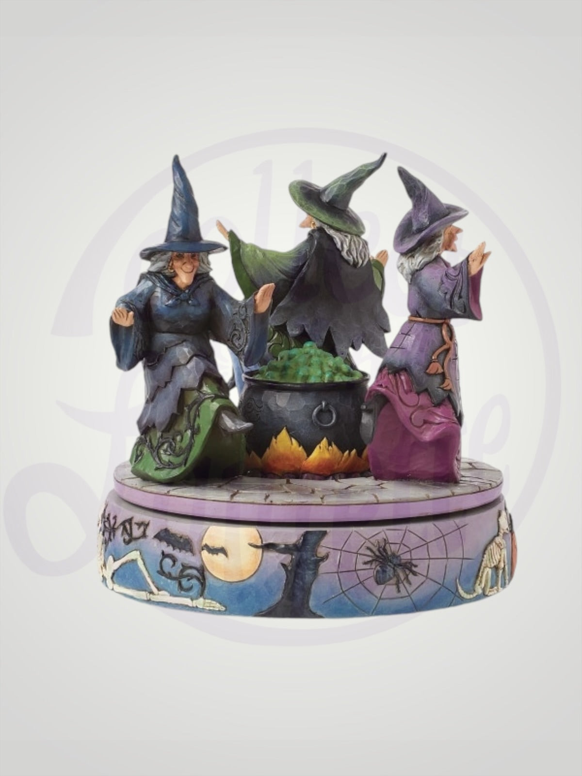 Jim Shore Heartwood Creek - A-Haunting We Will Go Halloween Rotating Witch Figurine